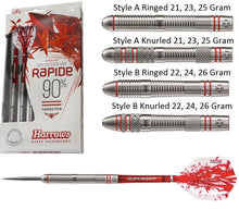 Load image into Gallery viewer, Harrows Rapide - style A (knurled) (21g/90%)