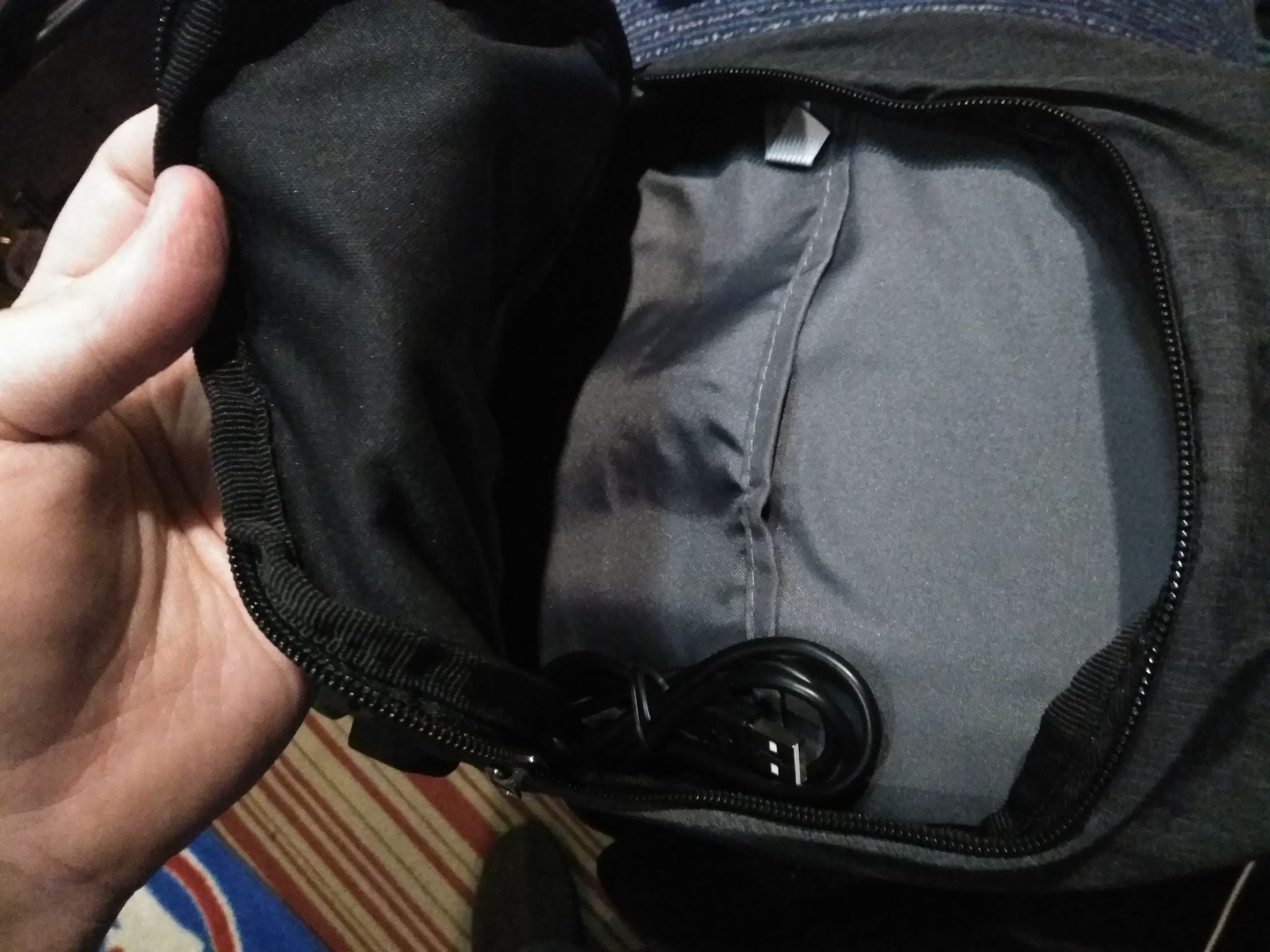 Team 717 Travel Sling Bag (w/usb port)