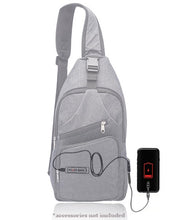 Load image into Gallery viewer, Team 717 Travel Sling Bag (w/usb port)