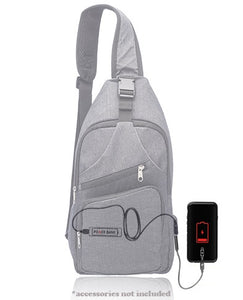 Team 717 Travel Sling Bag (w/usb port)