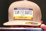 NEW! Team 717 PA License Plate Hat (One Size - Flatbrim/Snapback/Grey)